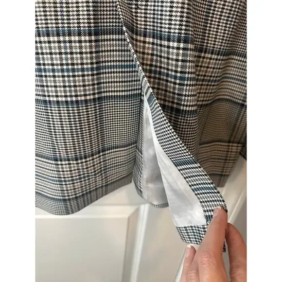 Baum und Pferdgarten NWT Bodia Oversized Blazer Blue Plaid Check Jacket Size 12 - Picture 11 of 12